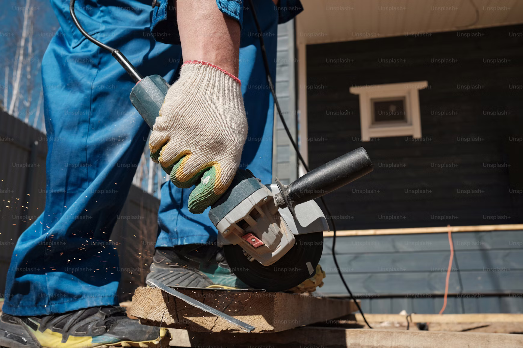 Homeowner working with contractor